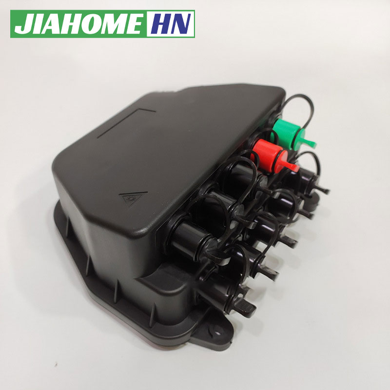 Waterproof Joint 10-Port 9-Core Two-Inlet Eight-Outlet Fiber Optic Distribution Box