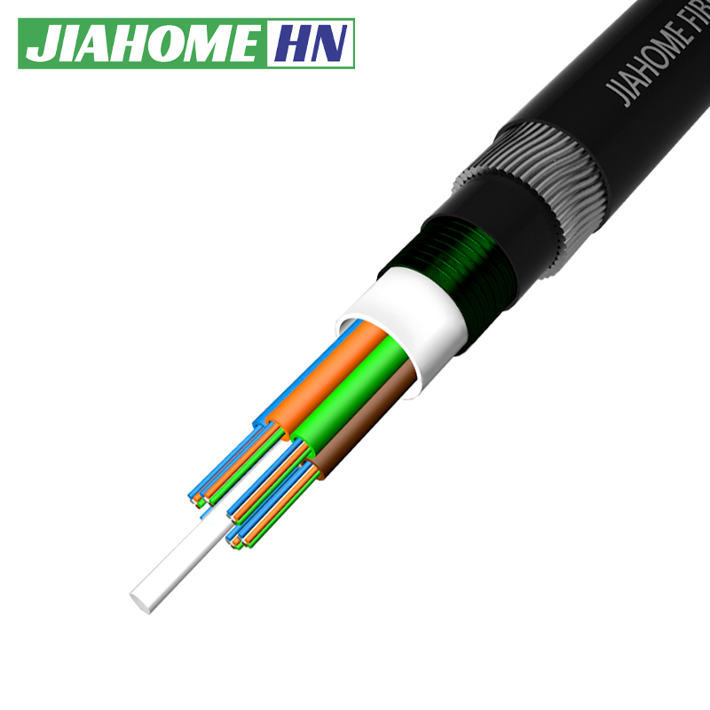 Cable de fibra óptica subacuático alambre de acero blindado 24Core 48 Core GYFTS33