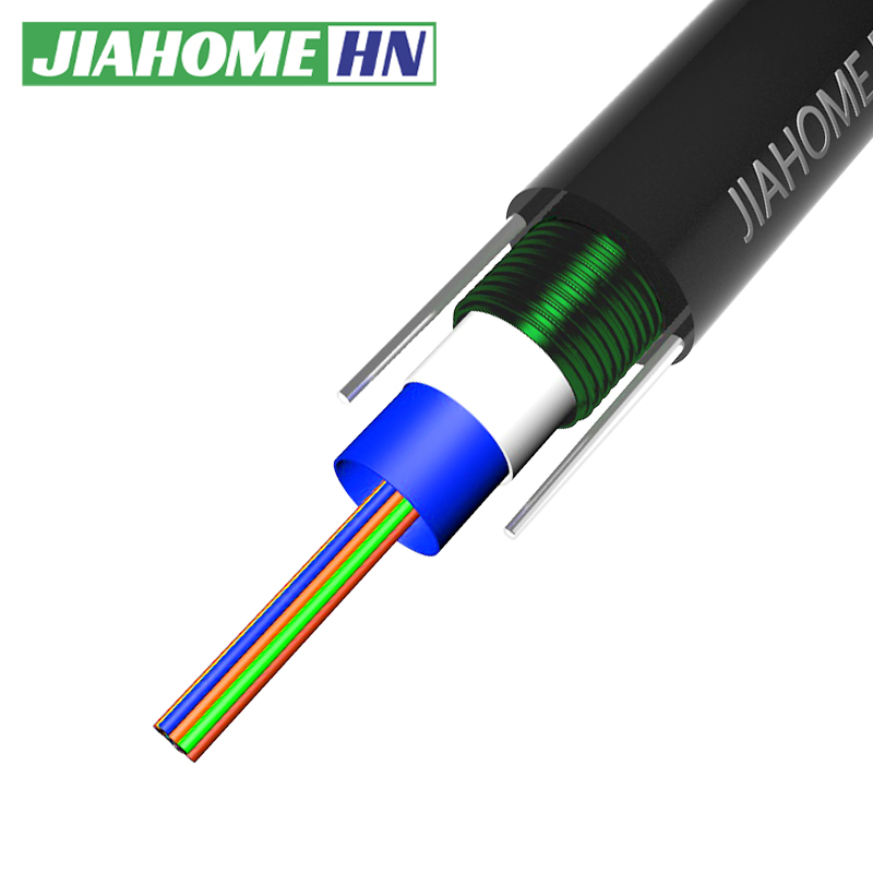 Cable de fribra óptica multimodo OM3 de fibra GYXTW del cable de fibra óptica de 8 núcleos