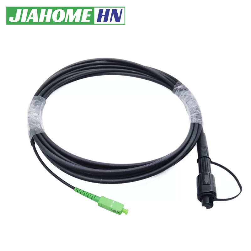 Preconnectorized Mini SC APC distribution cable Quick lock fiber Distribution box 100meters 1Core 5.0mm